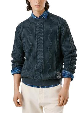 Maglia Pepe Jeans Perry blu scuro per uomo