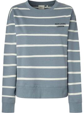 Felpa Pepe Jeans Biridiana blu per donna