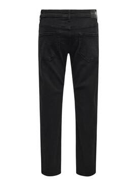 Pantaloni in denim Only and Sons Weft neri per uomo