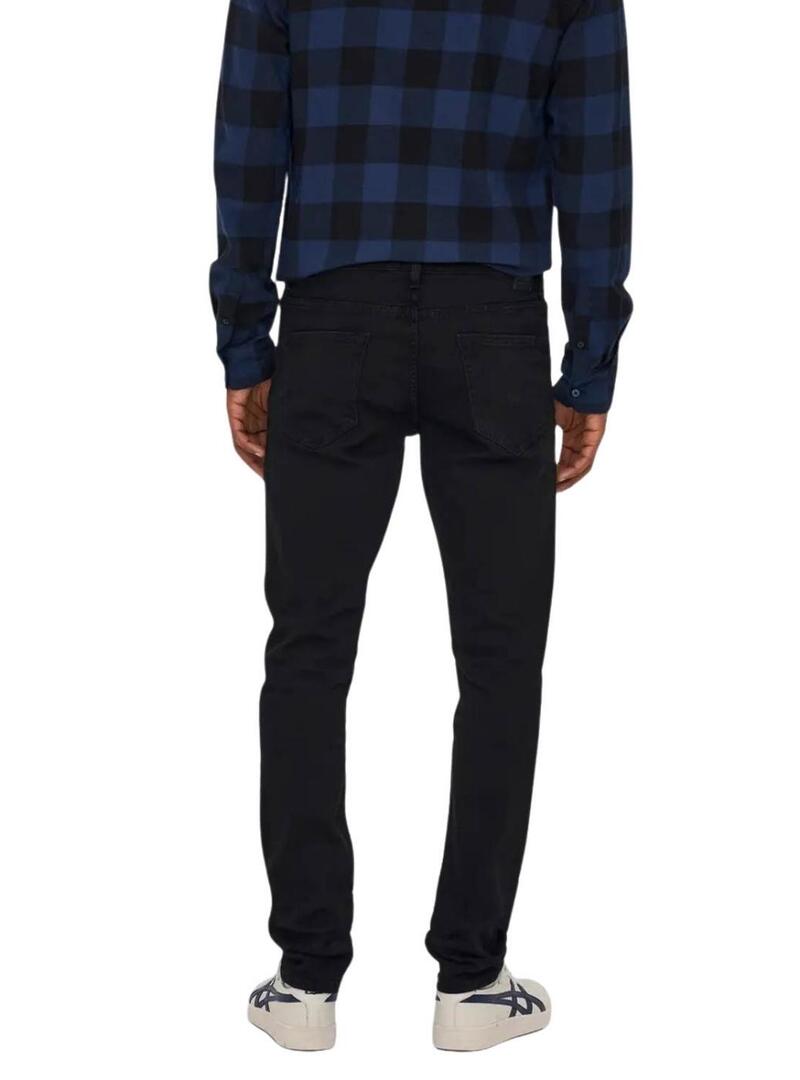 Pantaloni Only and Sons Loom neri per uomo.