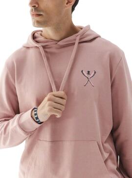 Felpa Il Polpo Palas rosa cipria per uomo