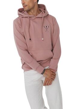 Felpa Il Polpo Palas rosa cipria per uomo