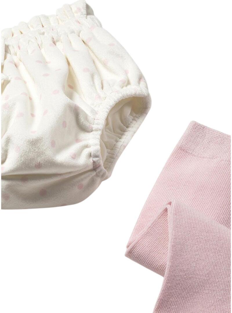 Set Mayoral 3 pezzi rosa per neonati
