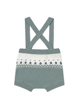 Set Mayoral 3 pezzi in maglia verde per bambino