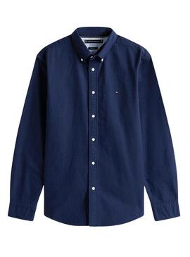 Camicia Tommy Hilfiger Solid Heritage Oxford blu scuro per uomo