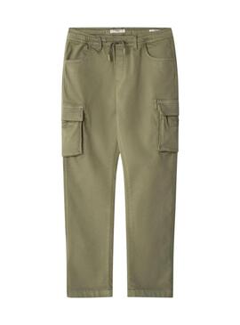 Pantaloni cargo Pepe Jeans Chase verdi per bambino