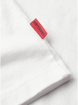 Maglietta Superdry Essential Logo bianca per uomo