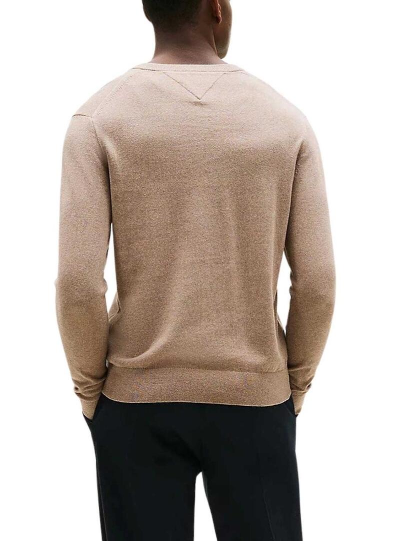 Maglione Tommy Hilfiger in cashmere beige per uomo