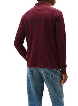 Maglia polo Tommy Hilfiger 1985 bordeaux per uomo