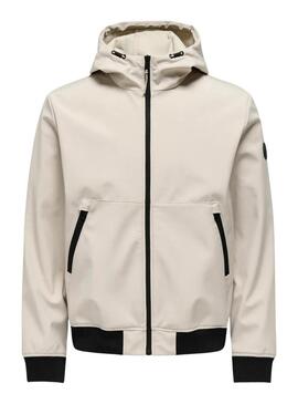 Giacca cacciatore Only and Sons Bowie beige per uomo