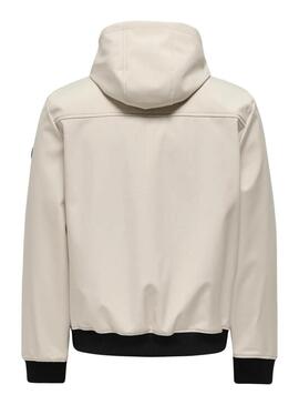 Giacca cacciatore Only and Sons Bowie beige per uomo