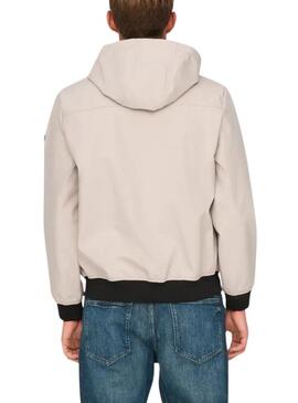 Giacca cacciatore Only and Sons Bowie beige per uomo