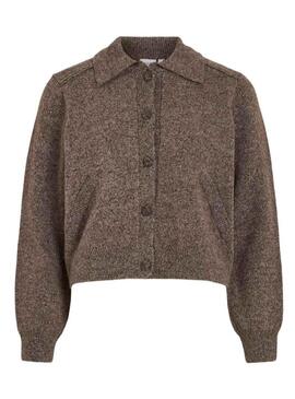Giacca Vila in maglia marrone Virava per donna