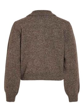 Giacca Vila in maglia marrone Virava per donna