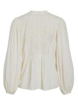 Camicetta Vila Vityra in pizzo beige per donna