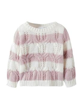 Nome Jersey It Nibo a righe rosa per ragazza.