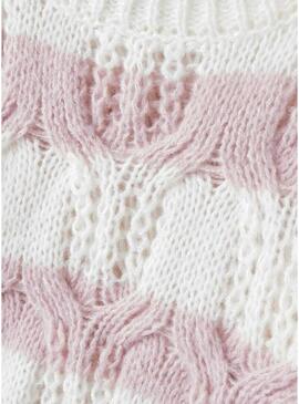 Nome Jersey It Nibo a righe rosa per ragazza.