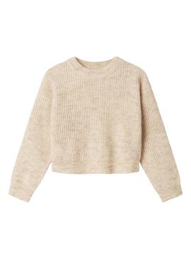 Nome maglia Jersey Name It Holly boxy beige per ragazza