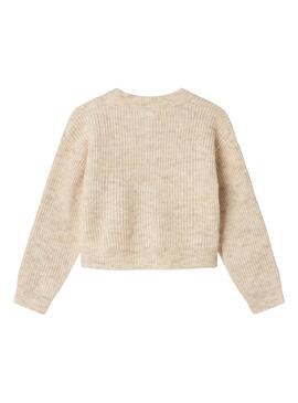 Nome maglia Jersey Name It Holly boxy beige per ragazza