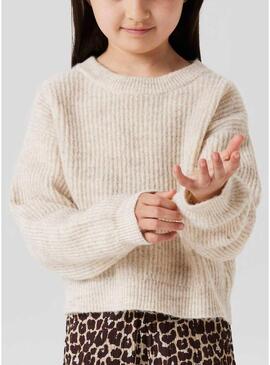 Nome maglia Jersey Name It Holly boxy beige per ragazza
