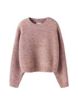 Maglia Name It Holly boxy rosa per bambina