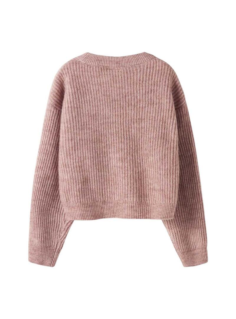 Maglia Name It Holly boxy rosa per bambina