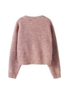 Maglia Name It Holly boxy rosa per bambina