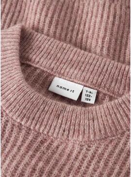 Maglia Name It Holly boxy rosa per bambina