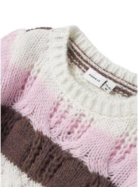 Maglia a righe multicolor Name It Nibo per bambina