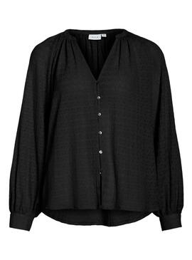 Blusa Vila Vibabera nera per donna