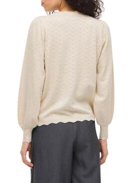 Maglia beige Vila Viemi per donna