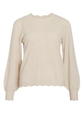 Maglia beige Vila Viemi per donna