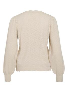 Maglia beige Vila Viemi per donna