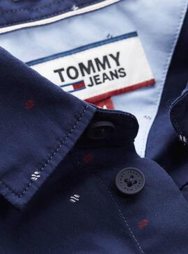 Camicia Tommy Jeans Novelty Marino Uomo
