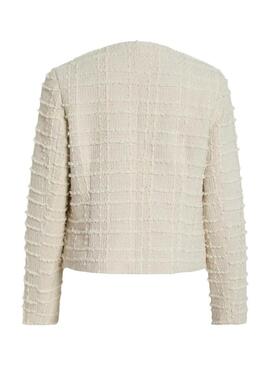 Giacca Vila Vilikey beige per donna.