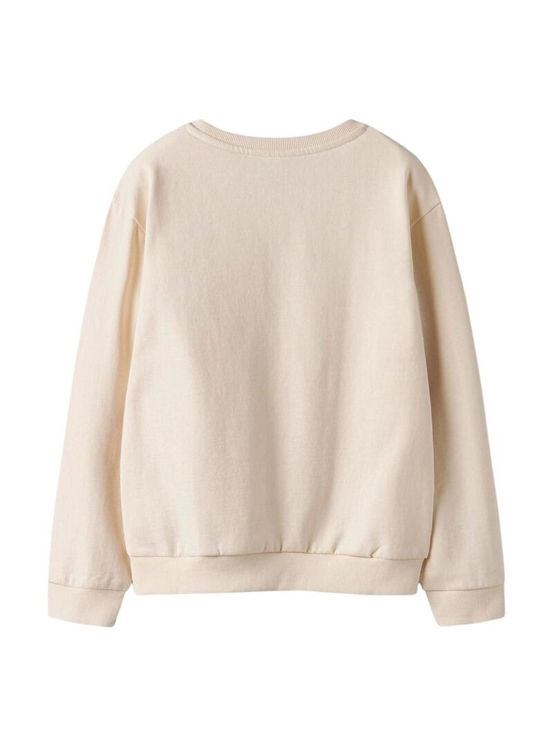 Felpa Name It Noriana beige per bambina