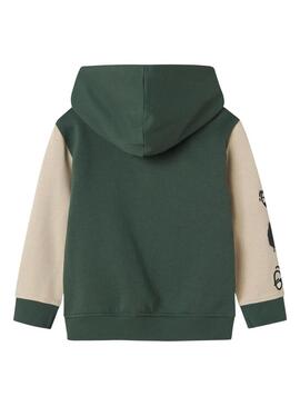 Giacca in pile Name It Nyree verde per ragazzi