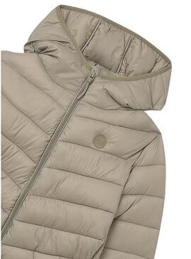 Giacca trapuntata verde Mayoral soft per bambina