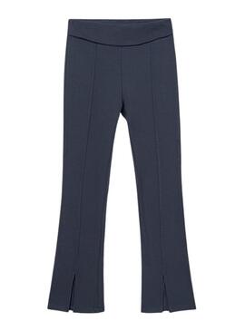 Leggings Mayoral con cintura vuelta blu per ragazza.