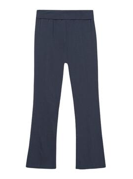 Leggings Mayoral con cintura vuelta blu per ragazza.