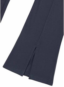 Leggings Mayoral con cintura vuelta blu per ragazza.