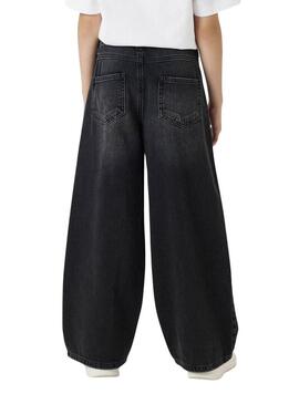 Pantaloni in denim Name It Rose neri da ragazza distrutti.