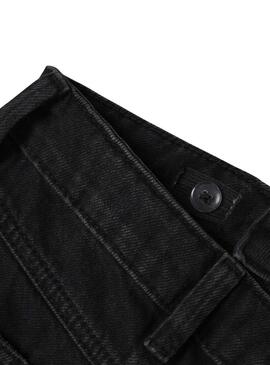 Pantaloni in denim Name It Rose neri da ragazza distrutti.