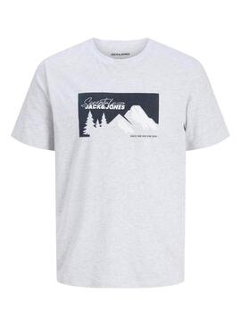 Maglietta Jack and Jones Sun grigia per bambino