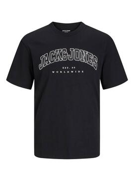Maglietta Jack and Jones Caleb Varsity nera bambino