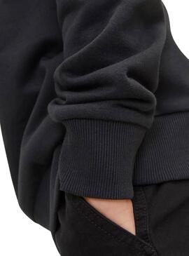 Felpa Jack and Jones Caleb Varsity nera per bambino