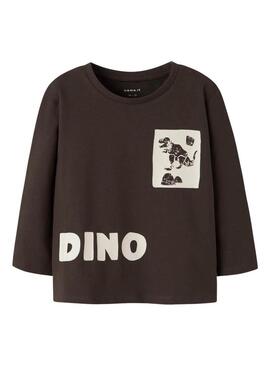Maglia Name It Niklaus marrone per bambino