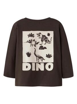 Maglia Name It Niklaus marrone per bambino