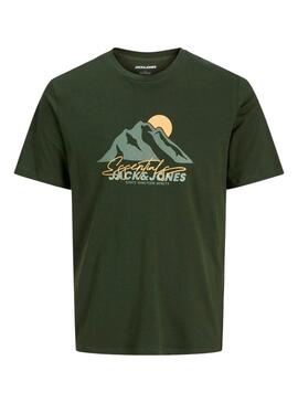 Maglietta Jack and Jones Sun verde per bambino