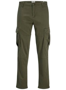 Pantaloni Jack and Jones Kane Jonnie verde bambino.